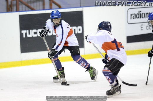 2014-01-18 Hockey Milano Rossoblu U14-Aosta 0647 Andrea Lodolo
